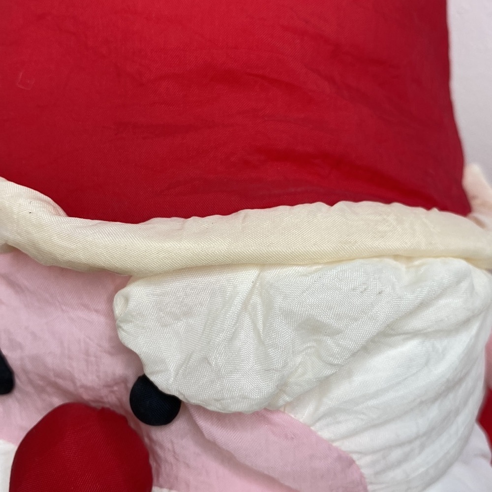 Vintage Puffy Nylon Parachute Santa Plush Stuffed 20" - Picture 6 of 8